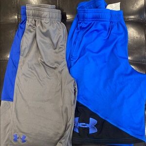 Under Armour Blue and Gray Athletic Shorts